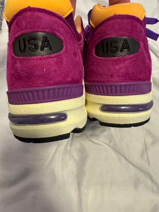 Mens 12 New Balance 990 py3 Teddy Santis Purple & yellow Running Sneakers NWT - Picture 7 of 7